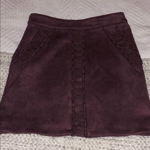 LF Skirts - LF Suede Bodycon Skirt LF Skirts - LF Suede Bodycon Skirt